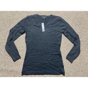 Zac & Rachel Womens Top Size Small Black Long-Sleeve NWT